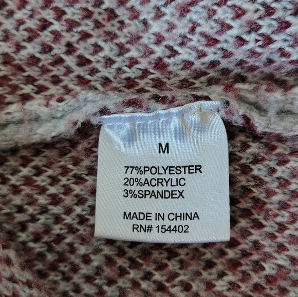 Social Scene Gray Patterned Women's Sweater Size M - Picture 6 of 7